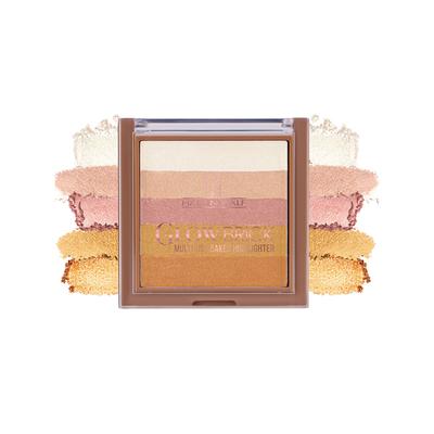 Half N Half Glow Brick Multi-Use Baked Highlighter with 5 Highlighting Shades, Sun-Kissed 04 7.5 g - Highlighters & Illuminators
