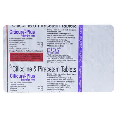 CITICURE PLUS Tablet 10's - Nootropics And Neurotrophics
