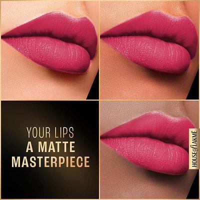 Lakme Forever Matte Liquid Lip, 16hr Lipstick, Cherry love 5.6ml - Liquid Lipsticks