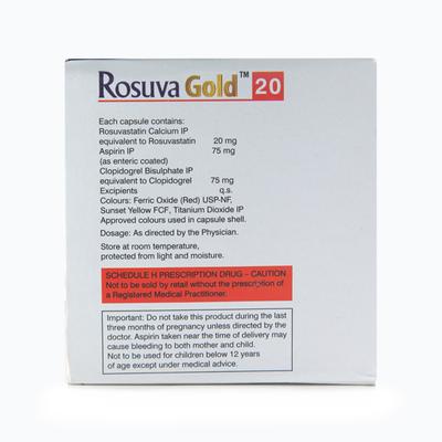 Rosuva Gold 20mg Capsule 10'S - High Cholesterol-Dys