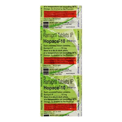 Hopace 10mg Tablet 10'S - Hypertension-ACE