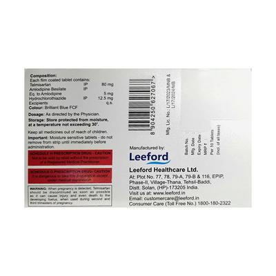 TELVILITE 80 AMH Tablet 10's - Hypertension-ACE