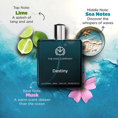 The Man Company Destiny Perfume For Men - Premium Long-Lasting Eau De Parfum 100 ml - Men Perfumes (Edt/Edp)