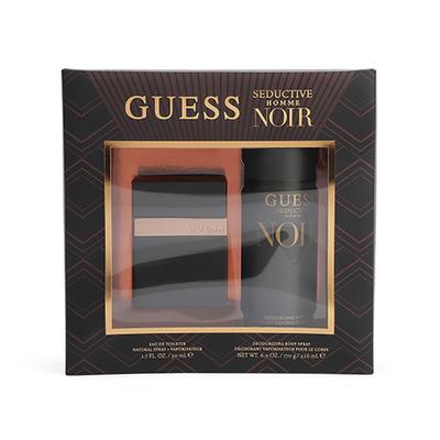 Guess Seductive Noir Homme Set (Eau De Toilette 50ml + Body Spray 170gm) 1's - Men Perfumes (Edt/Edp)