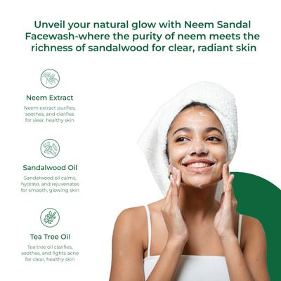 Bio Valley Neem Sandal Facewash 120 ml - Personal Care(Homeopathy)