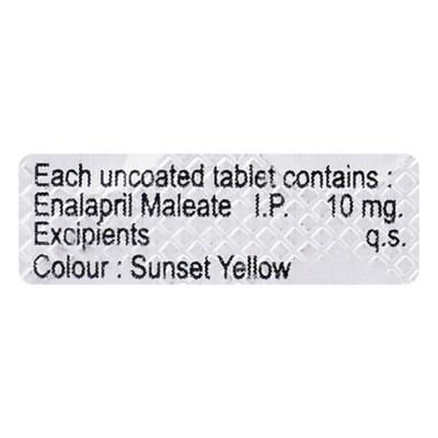 Enal 10mg Tablet 10'S - Hypertension-ACE