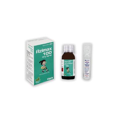 Azimax 100 Peppermint Flavour Dry Syrup 15ml - Bacterial Infections-Mac