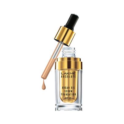 Lakme Absolute Argan Oil Serum Foundation With Spf 45 W160 WARM SAND 15 Ml - Foundation