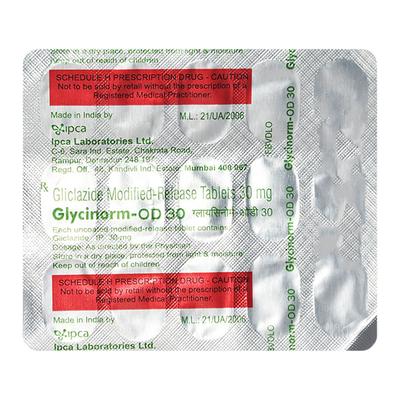GLYCINORM OD 30 Tablet 15's - Diabetes-Ant