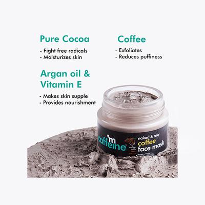 mCaffeine Naked & Raw Tan Removal Coffee Face Mask 100 gm - Masks & Peels