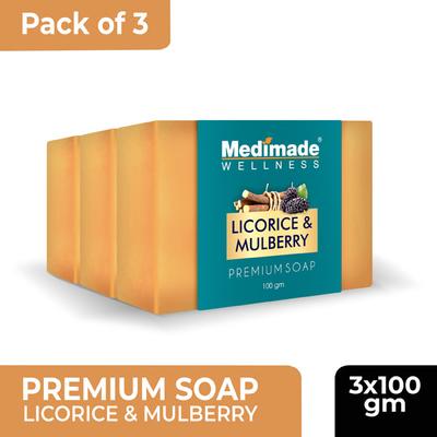 Medimade Licorice & Mulberry Premium Soap (Pack of 3) 1's - Soaps
