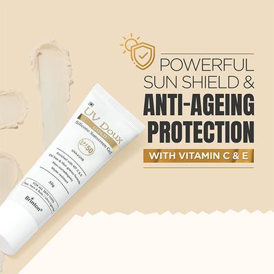 UV Doux Gold SPF PA +++ 50 Silicone Sunscreen Gel 50gm - Body Sunscreen