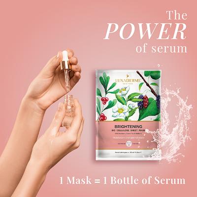 Luxa Derme Brightening Bio Cellulose Sheet Mask 25 ml - Sheet Masks