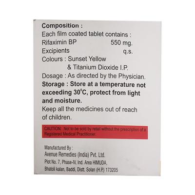 XIFARIX 550 Tablet 10's - Bacterial Infections-OAB