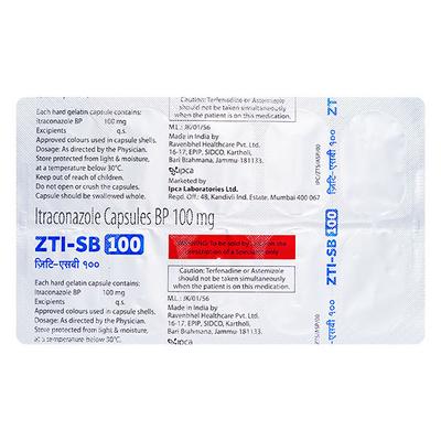 ZTI SB 100 Capsule 10's - Fungal Infections-Anf