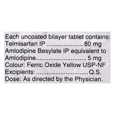 Sartel AM 80mg Tablet 10'S - Hypertension-Ang