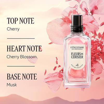 L'Occitane Cherry Blossom Roll On Eau De Toilette Intense 10ml - Women Perfumes (Edt/Edp)