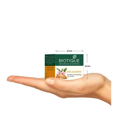 Biotique Bio Almond Soothing & Nourishing Eye Cream 15 gm - Under Eye Creams & Serums