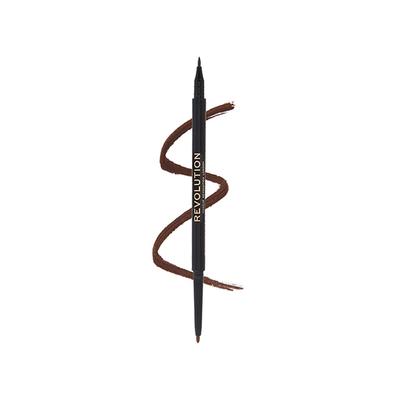 Makeup Revolution Felt & Kohl Eyeliner Brown 0.33 gm - Eyeliners