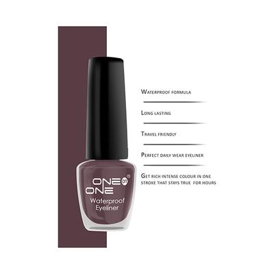 One On One 24 Hrs Long Lasting & Waterproof Eyeliner - Matte Brown 5 ml - Eyeliners
