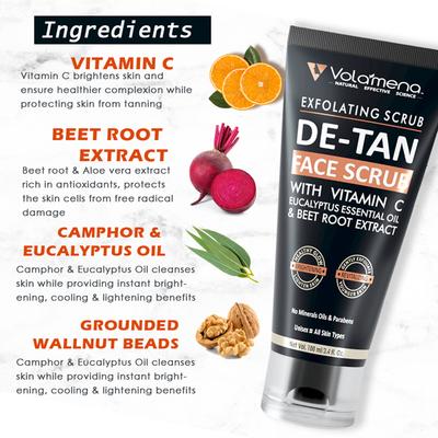 Volamena Face Scrub - De-Tan 100 ml - Face Scrubs