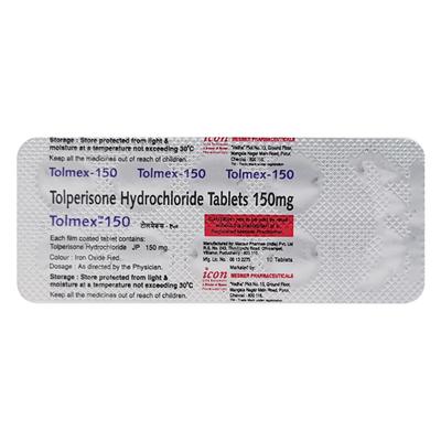 Tolmex 150mg Tablet 10'S - Muscle Cramps/Spasticity-Mus