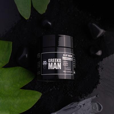 Greeko Man Charcoal Clay Mask 100 gm - Masks & Peels
