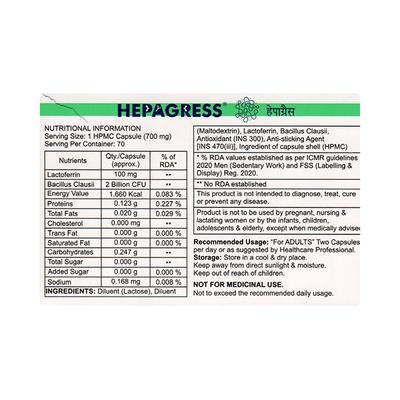 HEPAGRESS Capsule 7's - Diarrhoea-Ant