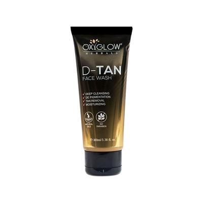 Oxyglow Herbals D-Tan Face Wash Helps Removes Tan and Dirt, Brightening and Glowing Skin 100 gm - Face Wash & Cleansers