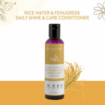 Glamveda Daily Shine Conditioner Rice Water and Fenugreek 100 ml - Conditioners