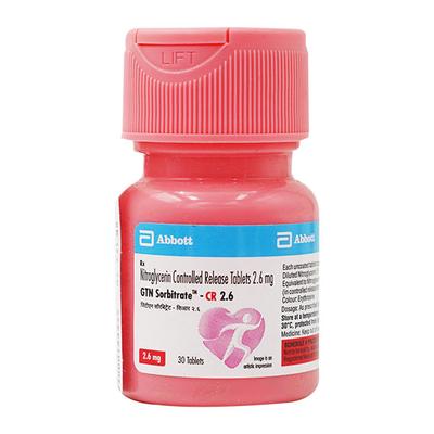GTN Sorbitrate CR 2.6mg Tablet 30'S - Angina