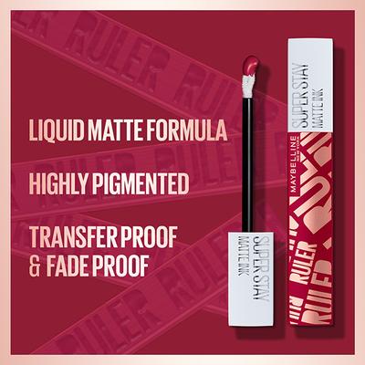 Maybelline New York Superstay Matte Ink Lip Color Ruler - 80 5ml - Liquid Lipsticks