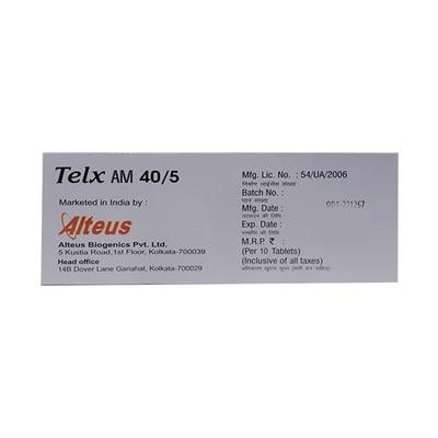 TELX AM 40/5 Tablet 10's - Hypertension-Ana