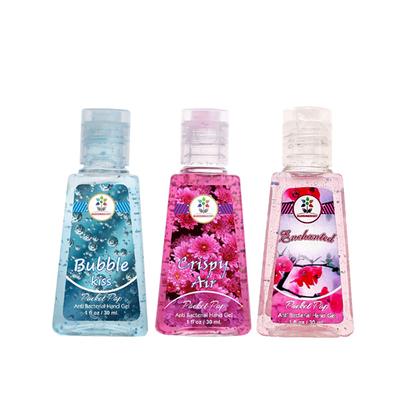 Bloomsberry Hand Sanitizer Combo Pack (Bubble Kiss Sanitizer 30 ml + Crispy Air Sanitizer 30 ml + Enchanted Sanitizer 30 ml) - Hand Sanitizer