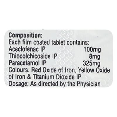 ZERODOL TH MAX 8 Tablet 10's - Pain relief-Nsa