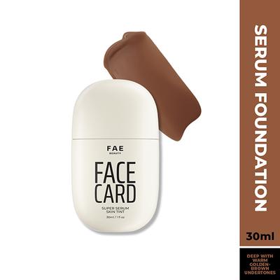 FAE Beauty Face Card Serum Skin Tint- Skin-like Foundation, Shade - 92N - Neutral Warm 30 ml - Foundation