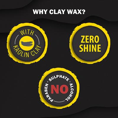 Set Wet Hair Wax For Men - Hair Clay Wax, Strong Hold, Ultra Matte Finish, With Bentonite Clay 60 gm - Hair Waxes