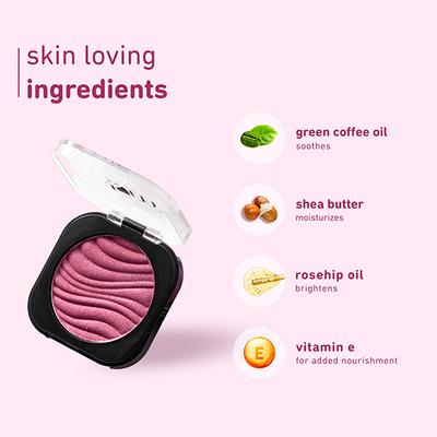 Plum Cheek-A-Boo Shimmer Blush Highly Pigmented Effortless Blending 100% Vegan & Cruelty Free 127 Bare Necessity 4.5 gm - Blushes