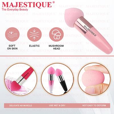 Majestique Facial Cleaning Sponge With Pointed Makeup Sponge - Color May Vary 1's - Sponges & Applicators