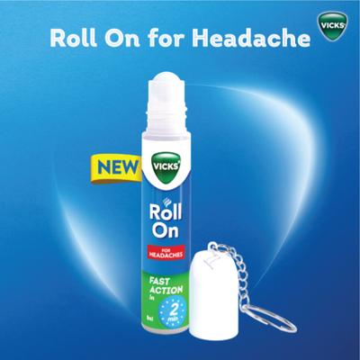 Vicks Roll On For Headaches 8 ml - Roll-On/Patch