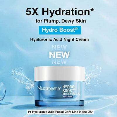 Neutrogena Hydro Boost Night Cream With Hyaluronic Acid For Overnight Hydrating Repair 50gm - Scrubs & Exfoliants