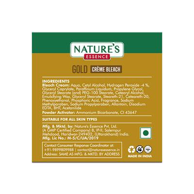 Nature's Essence Gold Creme Bleach 85 gm - Face Bleach