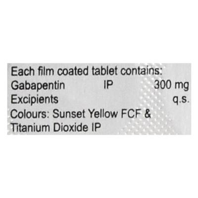 Gabagesic 300mg Tablet 10'S - Neuropathic Pain-Dru