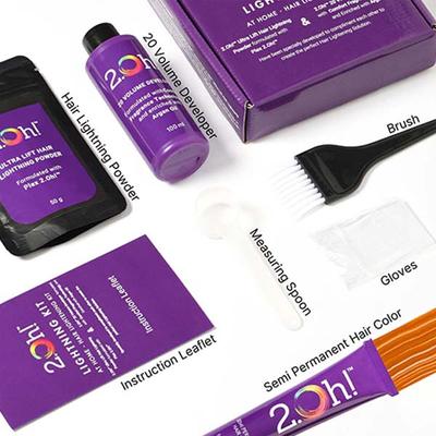 2.Oh! Semi Permanent Hair Color + Lightning Kit - Ginger Spice Combo 1's - Hair Creams