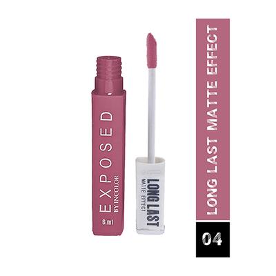 Exposed By Incolor Long Last Matte Effect Lip Gloss 04 6 Ml - Liquid Lipsticks