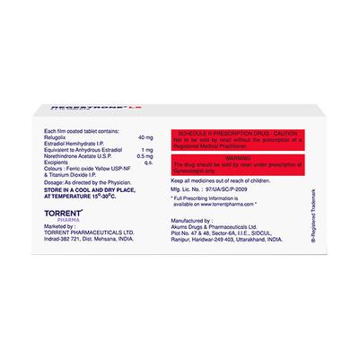 REGESTRONE LX 40+1+0.5mg Tablet 10's - Hormonal Therapy-Oes