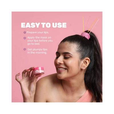 IKKAI Organic Pink Me Again Hydrating Lip Sleeping Mask 20 gm - Face Mask