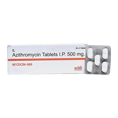 MYZICIN 500 Tablet 5's - Bacterial Infections-Mac