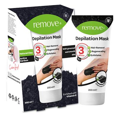Remove Depilation Mask Natural Clay & Active Carbon 200 ml - Masks & Peels