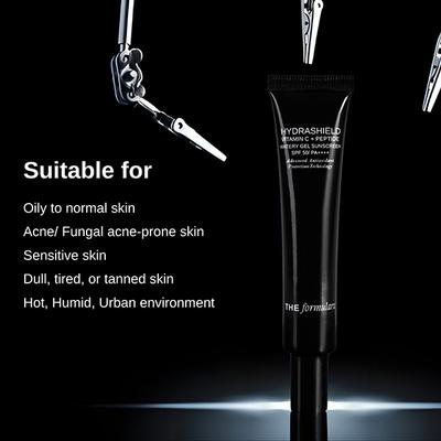 The Formularx Hydrashield Vitamin C + Peptide Sunscreen SPF 50 PA++ for Oily, Sensitive Skin 50 gm - Face Sunscreen